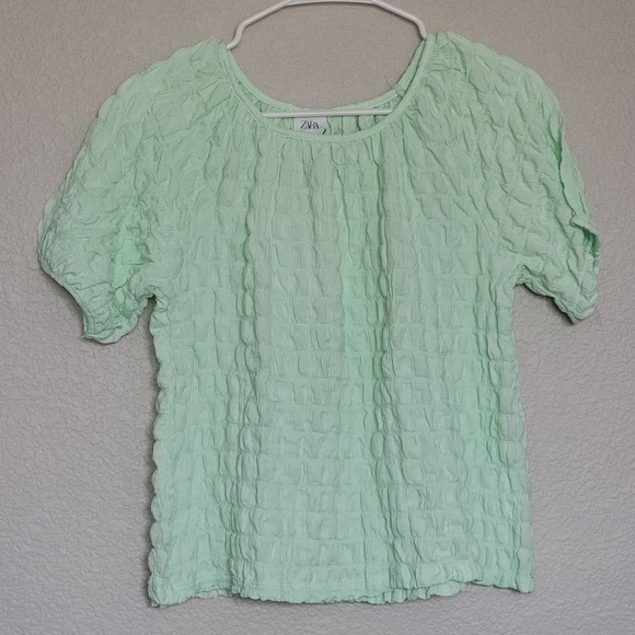 Zara Girls Tops Green Size 13-14 * - Picture 2 of 8